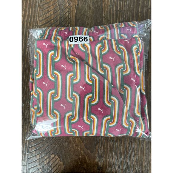 Puma Sweatpants Women L Multicolor Retro Geometric Lounge Joggers Athleisure - Picture 12 of 12